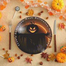 Kids Scarecrow Mash Halloween Papierplatte Pappteller