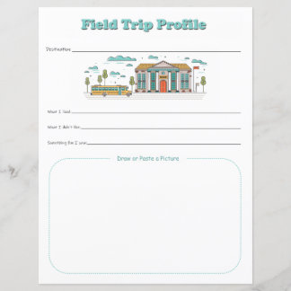 Kids School Field Trip Profil Download Print