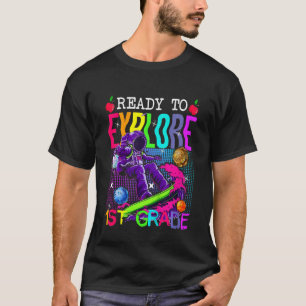 Kids Schule Kind Astronaut Anmeldung Bereit zu ex T-Shirt