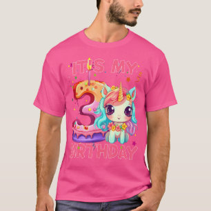 Kids seine 3D-Geburtstags-Einhorn-Outfits für Todd T-Shirt