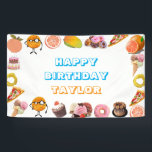 Kids Sesame Street Feinschmecker Truck Birthday Banner<br><div class="desc">Sesamstraße,  Geburtstag,  Kinder,  Kindergeburtstag,  Geburtstagsfeier,  Kleingeburtstag,  LKW,  Feinschmecker-LKW,  Keksmonster,  erster Geburtstag, </div>
