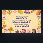 Kids Sesame Street Feinschmecker Truck Birthday Banner<br><div class="desc">Sesamstraße,  Geburtstag,  Kinder,  Kindergeburtstag,  Geburtstagsfeier,  Kleingeburtstag,  LKW,  Feinschmecker-LKW,  Keksmonster,  erster Geburtstag, </div>