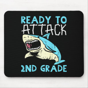 Kids-Shark bereit, die 2. Klasse Zweite Erste anzu Mousepad