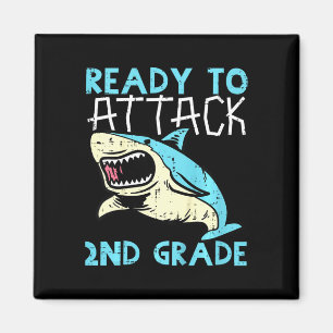 Kids Shark ist bereit, die zweite Stufe anzugreife Magnet