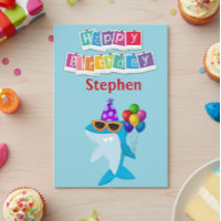 Kids Shark Personalisiert Custom Geburtstag