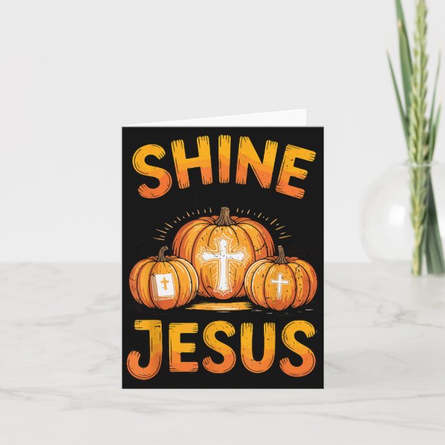 Kids Shine With The Light Of Jesus Funny Christian Karte (Vorderseite)