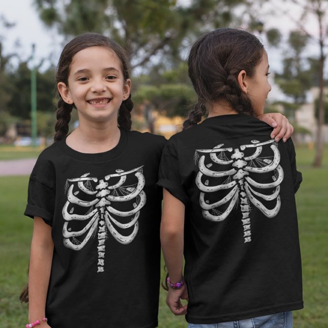 Kids Skeleton Halloween (vorne und hinten) T Shirt (Von Creator hochgeladen)