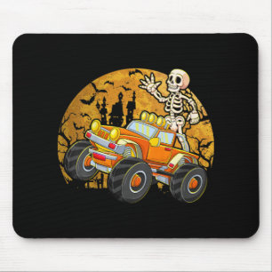 Kids Skeletter Reiten Monster LKW Halloween Costu Mousepad