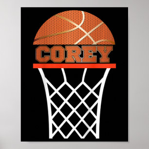 Kids Sketll Corey personalisiertes Namensgeschenk Poster
