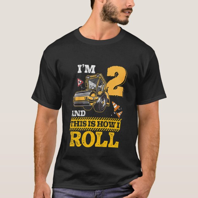 Kids So Roll ich Asphalt Roller 2 Jahre alt T-Shirt (Vorderseite)