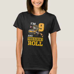 Kids so Roll ich Asphalt Roller 9 Jahre alt T-Shirt