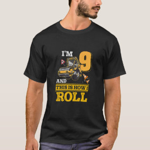 Kids so Roll ich Asphalt Roller 9 Jahre alt T-Shirt