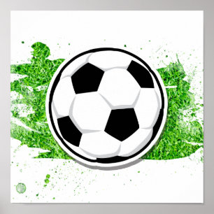 Kids Soccer Ball Little League Coaches Gift Poster