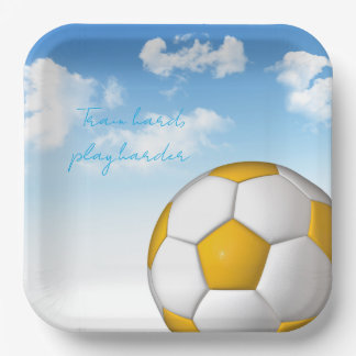 Kids Soccer Ball Sky Illustration Pappteller