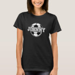 Kids Soccer Boy Johnny Birthday Soccer Ball Kinder T-Shirt<br><div class="desc">Kinder Fußball Boy Johnny Geburtstag Fußball Ball Kinder Name.</div>