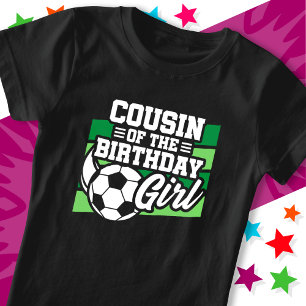 Kids Soccer Football Party Cousin der Geburtstagsk T-Shirt