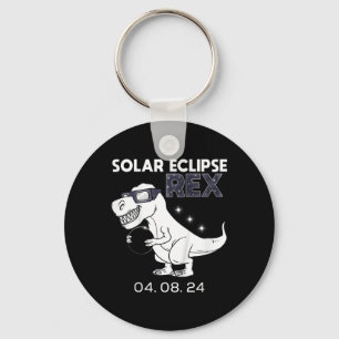 Kids Solar Eclipse T Rex 04.08.2024 Dino Fun Toddl Schlüsselanhänger