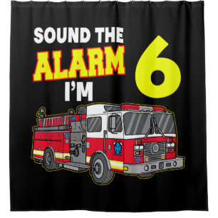 Kids Sound Alarm Im 6 Kinder Feuerwehrmann Feuerwe Duschvorhang