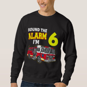 Kids Sound Alarm Im 6 Kinder Feuerwehrmann Feuerwe Sweatshirt