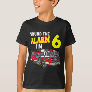 Kids Sound Alarm Im 6 Kinder Feuerwehrmann Feuerwe T-Shirt