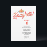 Kids Spaghetti Geburtstag Einladung<br><div class="desc">Diese Kids Spaghetti Geburtstagsparty Einladung ist eine großartige Option für Ihr Spaghetti-Abendessen,  Italienisches Restaurant,  Pasta-Party oder andere Veranstaltungen. Fügen Sie Ihre eigenen Daten hinzu und laden Sie sie sofort herunter oder lassen Sie sie von Zazzle ausdrucken. Diese Einladung wurde von dem Grafikdesigner Eden Denevan professionell entworfen.</div>