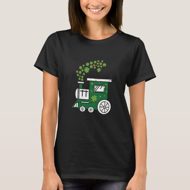 Kids St Patrick Day Train C Choo Choo Boys Kids To T-Shirt (Vorderseite)