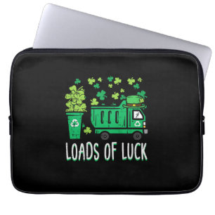Kids St Patricks Day Garbage LKW Lust to Luck Laptopschutzhülle