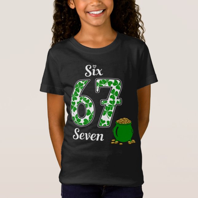 Kids St.Patrick's Day Sechs Sieben  T-Shirt (Vorderseite)