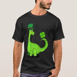Kids St Patrick's Day Trex Dinosaur Irish Boys Kid T-Shirt