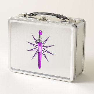 Kids Starburst-Schwert Metall-Lunchbox Metall Brotdose
