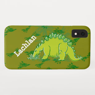 Kids stegosaurus grüner individuelle Name iPhone XR Hülle