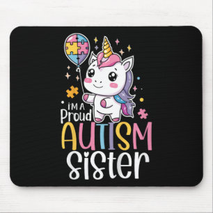Kids Stolz auf Autismus Schwester Bewusstsein Süße Mousepad