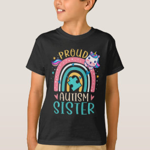 Kids Stolz Autismus Schwester Bewusstsein Niedlich T-Shirt