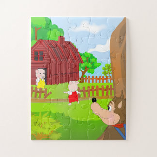 Kids Story Puzzle - Drei kleine Schweine Jigsaw