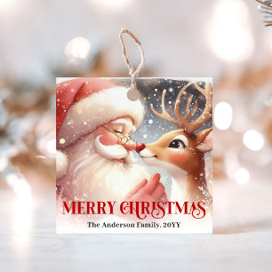 Kids Style Santa Rudolph Süße Weihnachts-Geschenka Geschenkanhänger