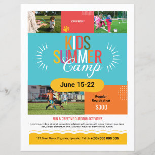 Kids Summer Camp Flyer