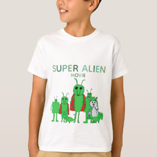 Kids Super Alien Film T-Shirt mit Cast