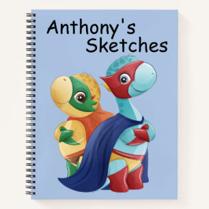 Kids Super Hero Sketch Notizbuch