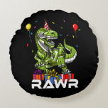 Kids T-Rex Dinosaur Robot Rawr Birthday Boy Party Rundes Kissen<br><div class="desc">Kids T-Rex Dinosaurier Robot Rawr Birthday Boy Party Design für Dinosaurier Liebhaber.</div>