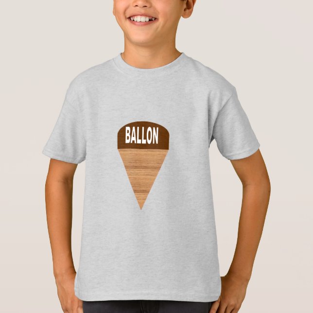 Kid's T - Shirt Asche GLACE BALLON (Vorderseite)
