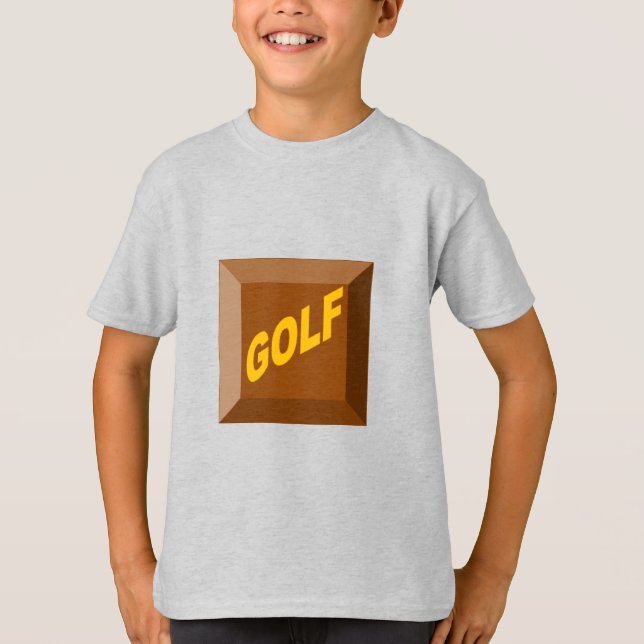 Kids T - Shirt ash CHOCOLAT GOLF (Vorderseite)