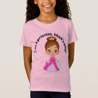 Kid's T-Shirt - ich bin eine Prinzessin, deshalb! 