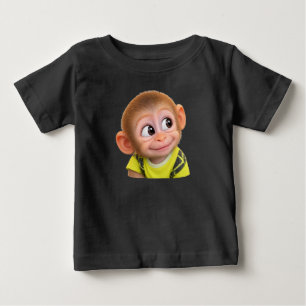 Kids-T-Shirt lustiger Affe, der zur Seite schaut Baby T-shirt