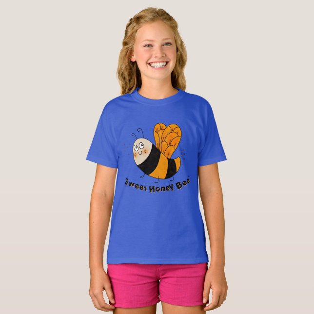 Kids T Shirt mit Bienengrafik (Vorne ganz)