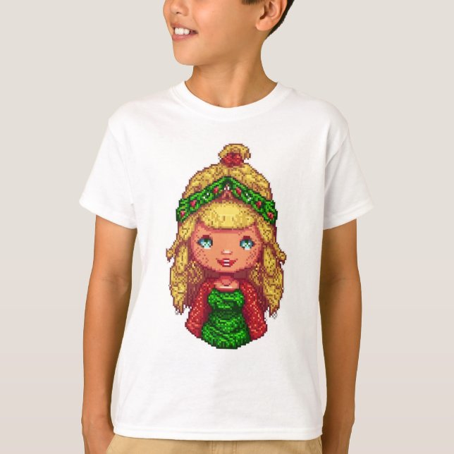 Kids T - Shirt Weihnachtsmädchen (Vorderseite)