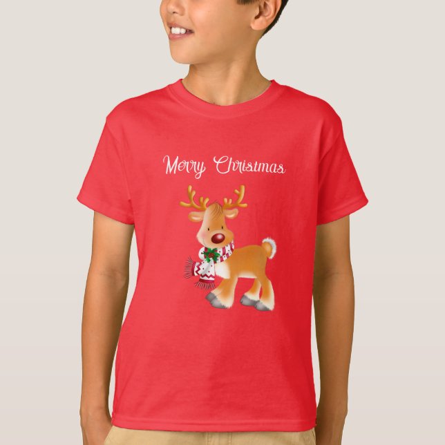 Kids T - Shirts Holiday Rudolph (Vorderseite)