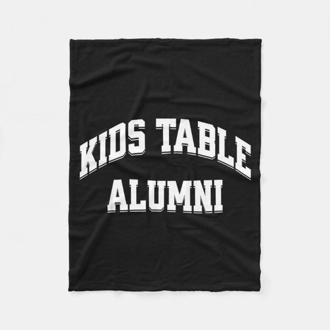 Kids Table Alumni Funny Thanksgiving Novelty Humor Fleecedecke (Vorderseite)