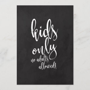 Kids Table erschwingliche Chalkcoard Hochzeitszeic Einladung