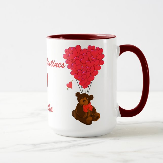 Kids teddy bear Valentines Tasse (Rechts)
