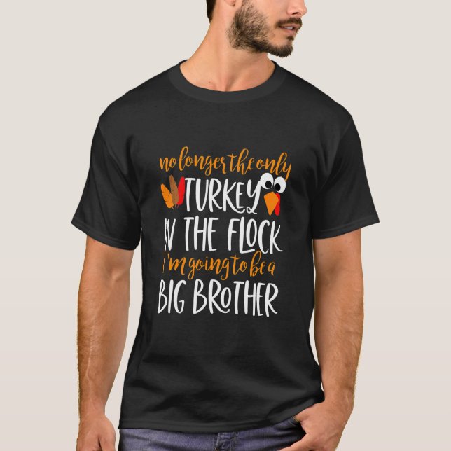 Kids Thanksgiving Big Brother T-Shirt (Vorderseite)